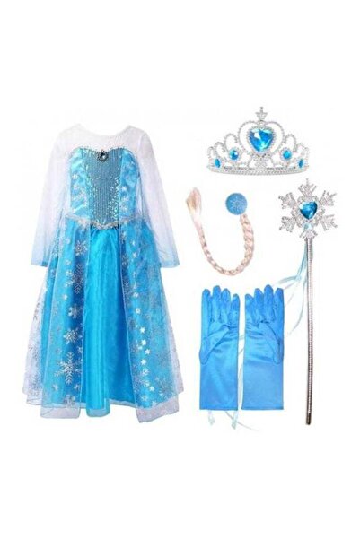 LIXADA Fairytale Princess Frozen Breathable Themed Party Fancy Dress Cosplay ...
