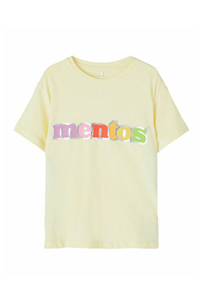 Name it تي شيرت بطبعة مينتوس - أصفر