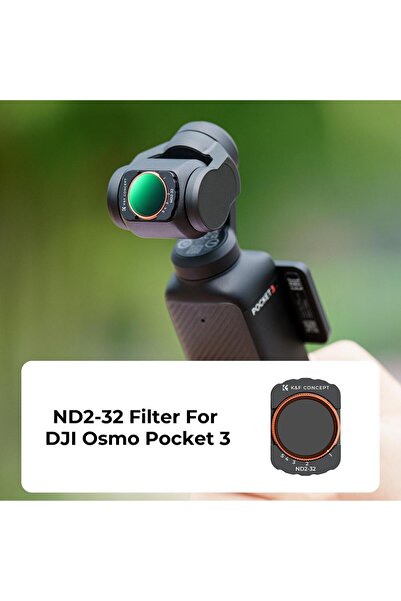 K&F CONCEPT Magnetic Variable ND2-32 Filter ( DJI Osmo Pocket 3 combo Uyumlu )