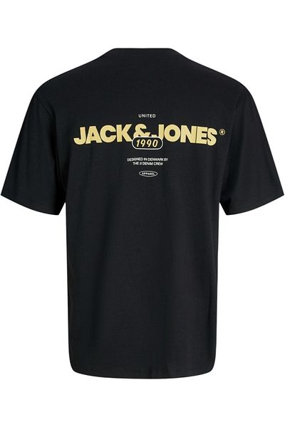 Jack & Jones Tricou JACK &JONES Bradley Graphic O-Neck - 12268268-Black