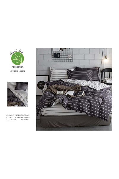 FIONNA.RO Superior Satin Cotton Bed Linen - Stripes