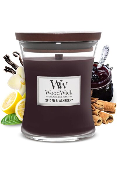 Wood Wick Lumânare Woodwick cu mirodenii medii, cu aromă de mură