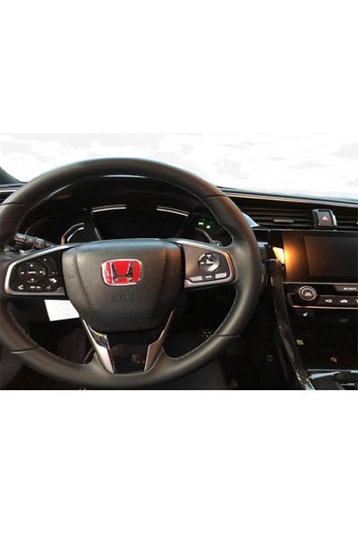 mes store Honda Civic Compatible Civic Vtec Fd6 Fb7 Fc5 Compatible Steering Wheel Logo Emblem 5X4 cm Emblem