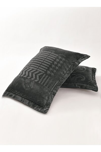 Master Home Textile Velvet Comforter Sets, 5 Pcs Queen Size, Fits 160 x 200 cm Bed, With Removable Filling