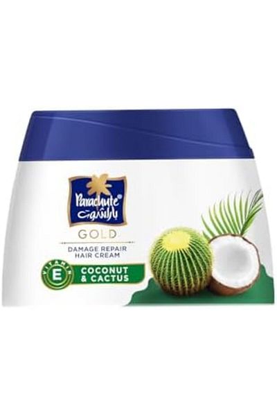 Parachute Gold Hair Styling Cream Damage Repair with Coconut and Aloe Vera | Non-Sticky Substitute f