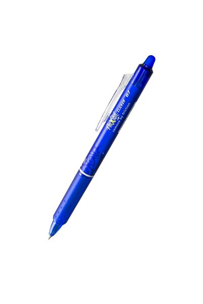 Pilot Pix termosensibil cu cerneală, vârf metalic, radieră la capăt, mâner cauciucat, scriere albastră