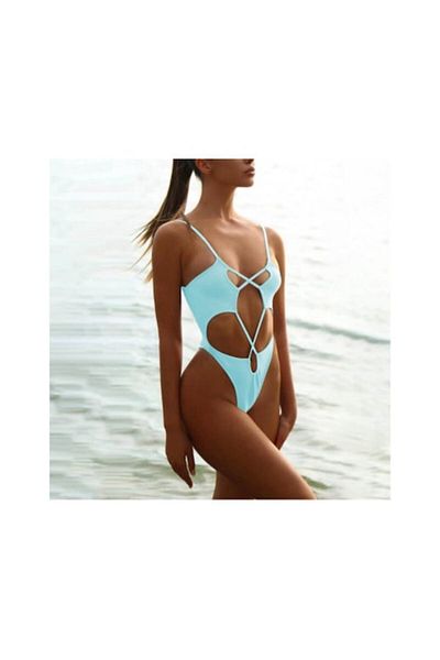 Mixbo Costum de Baie Intreg Mixbo, Pale Blue, marime M