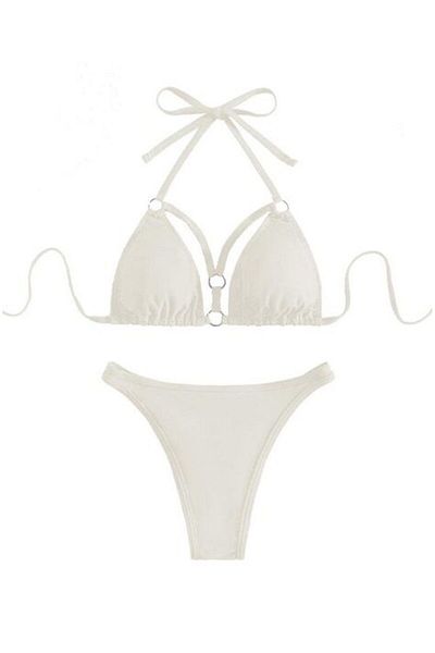 Mixbo - Costum de baie din două piese, White Vibe, mărimea L