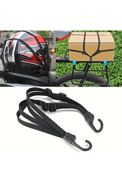 LRS STORE Motosiklet Bagaj Filesi Süper Esnek Motor Kask Bağlama Eşya Taşıma Kayışı
