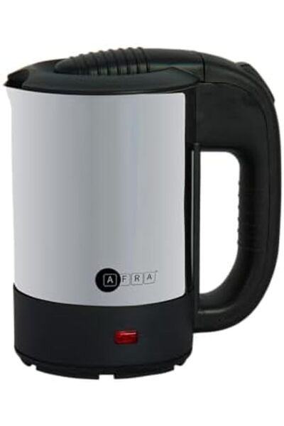 Afra Portable Electric Kettle, 1100w, 0.5L, Stainless Steel, Rapid Heating, Compact Design