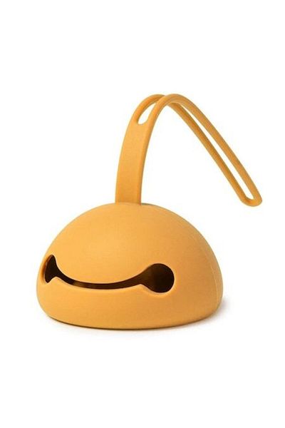 Mixbo Silicone Pacifier Protection with Clip, Mustard, Y28