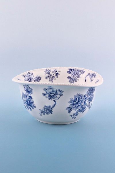 Bursa Porselen Dekor Pearl Series Blue Blanc Porcelain Salad Bowl