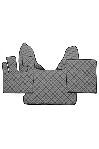 DELUXETUNING Set covorase camion, piele ecologica DAF XF 105 2007-2012 Gri, A...