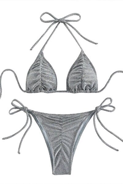 Mixbo Swimsuit, Two-Piece, Elegant Silver, Mixbo, Size S