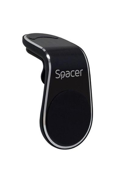 Spacer Magnetic Car Mount SPT-MGN, Dashboard Grill Fixing, 360-Degree Magnetic Phone Holder (Black)