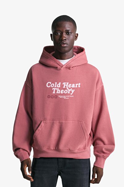 Bershka Faded-effect printed sweatshirt