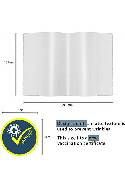 BINXWA Set de 6 huse cu 16 autocolante pentru certificat, PVC, transparente, 200 x 137 mm