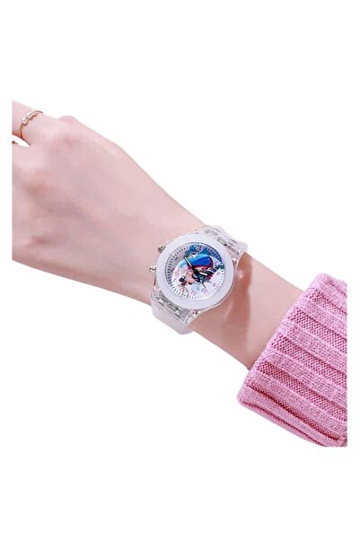 Mixbo Ceas pentru copii Mixbo, brățară din silicon, lumini colorate, alb