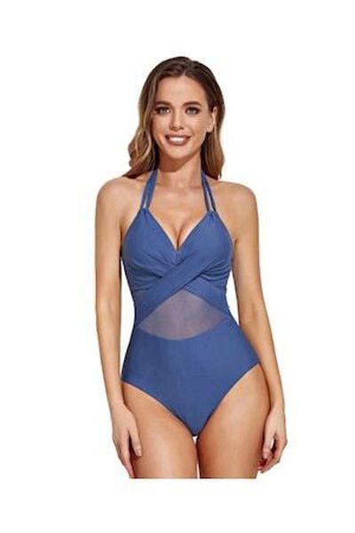 Mixbo Mixbo One Piece Swimsuit, Blue, size M