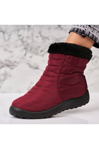 Joana Women's Red Fur Boots from Fas Danyella