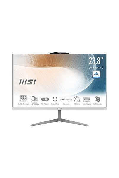 MSI MODERN AM242 12M-1692XTRM2 i5 1235U 16GB 512GB SSD Windows 11 Pro 23.8" AIO Bilgisayar SSD HEDİYELİ