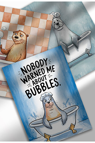 21mxm Imprimeu pe pânză cu citate amuzante pentru baie – Artă umoristică cu a...