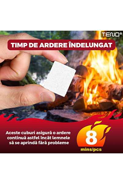 Teno Set of 480 Teno® Fire Starter Cubes, fire starters, fireplaces, stoves, camping, hiking
