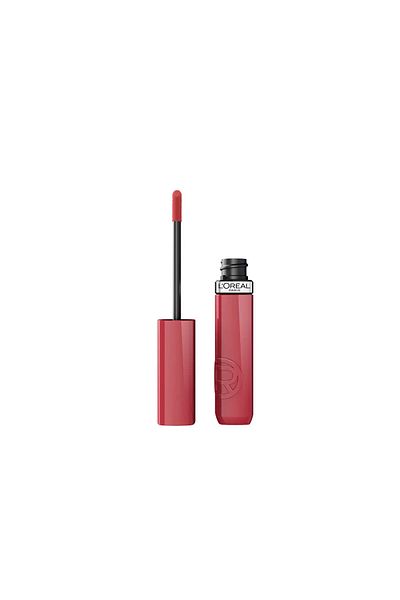 L'Oreal Paris Ruj lichid cu finisaj lucios si culoare de durata, INFALLIBLE LAQUE, 220 paris sunset, 4.3 ml