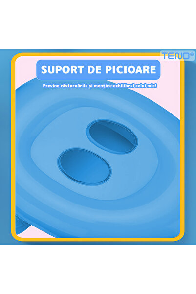 Teno Βρεφικό κολυμβητήριο Teno® με σκίαστρο, σχέδιο ψαριού, 3-36 μηνών, μπλε