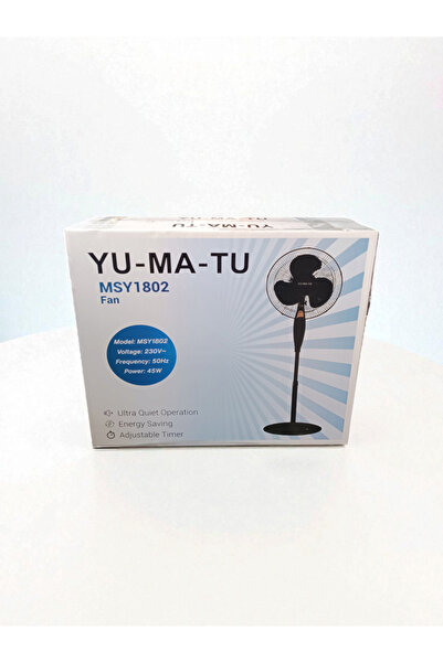 Yumatu Yu-Ma-Tu MSY1802 Vantilatör - 45W Ultra Sessiz Ayarlanabilir Zamanlayı...