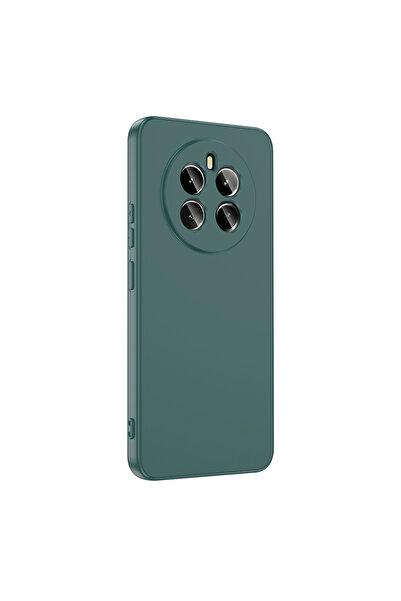 noktaks Realme 12 Plus Compatible - Velvet Protective Mara Launch Cover Inside Case - Black - T35587