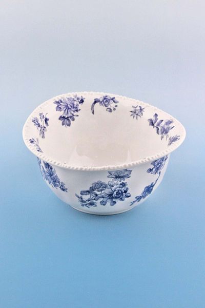 Bursa Porselen Dekor Pearl Series Blue Blanc Porcelain Salad Bowl