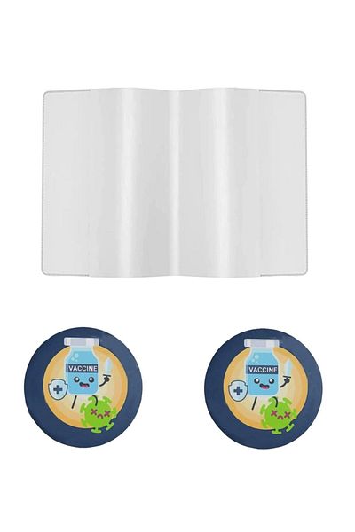 BINXWA Set of 4 covers with 2 labels for certificate, PVC, transparent, 100 x 137 mm