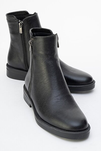 Zeynep Sıradağlı Harben Hakiki Deri Kadın Bot Siyah
