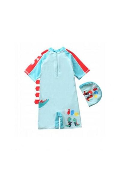 Mixbo Children's Swimsuit Dino and Friends Two-Piece, Size XL