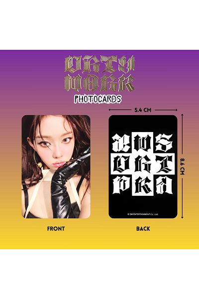 Kpop Dünyasi Aespa'' Dirty Work'' Photocards Set Pob 1