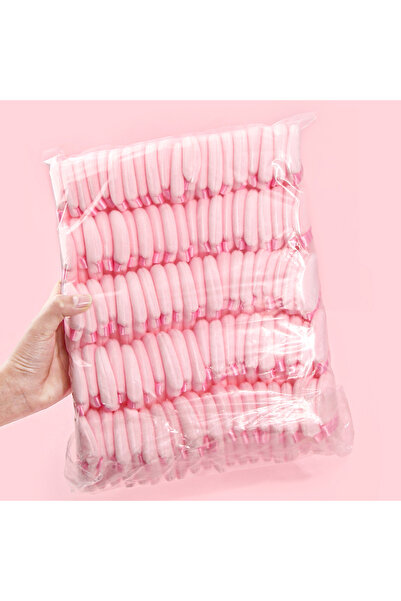 Choice4 نفخة بودرة مثلثة وردية اللون، قطعتان/100 قطعة، لبودرة سائبة، مستحضرات تجميل سائلة، نفخة بودرة ناعمة مخملية