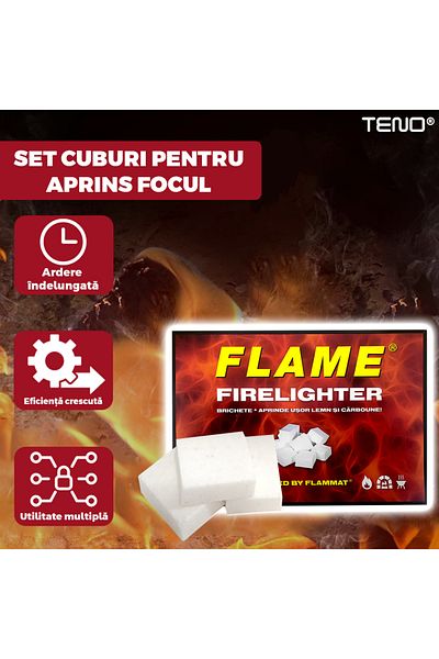 Teno Set of 288 Teno® Fire Starter Cubes, fire starters, fireplaces, stoves, camping, hiking