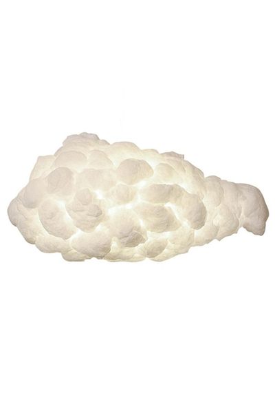 LUXXO Candelabru Cotton XL, 6xE27, corp din imitatie de bumbac, design nor pufos, 120×55×45 cm