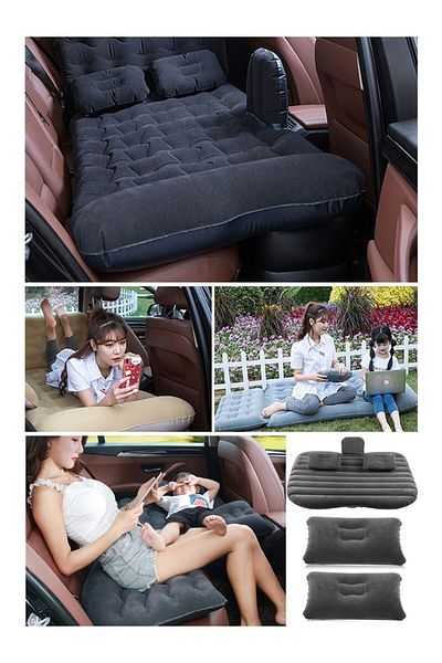 MeteShop In-Car Inflatable Mattress Car Back Seat Bed