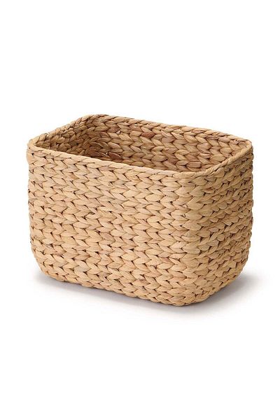 Muji Water Hyacinth Rectangle Basket Large W 34 x D 23x H 24 cm