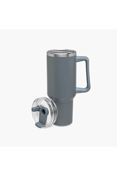 Lifestyle Solid Insulated Stainless Steel Tumbler with Handle - 1.2 L