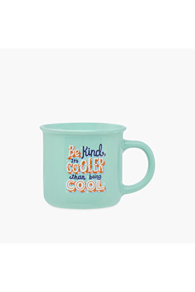 Lifestyle كوب سيراميك بطبعة شعار - 350 مل