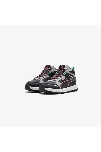Puma Evolve Trail Kids Gray Sports Shoes
