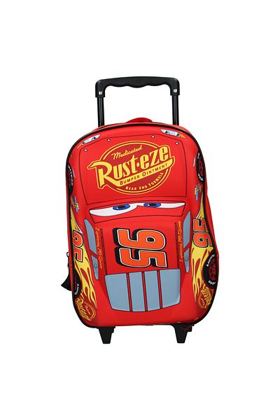 CARS Troler 3D, 38x28x12 cm, multicolor, bretele ajustabile si intarite, Piston Cup, 3