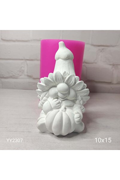 Biblo Kabak Kafalı Cüce Gnome Kız biblo