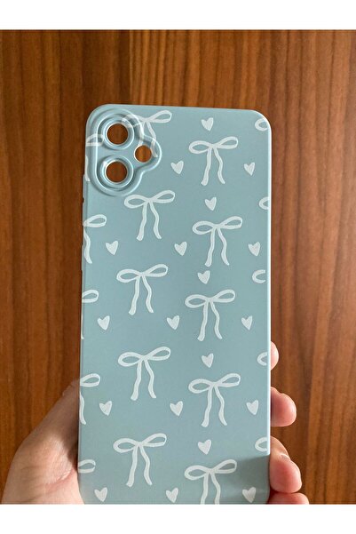 Newon حافظة هاتف سامسونج جالاكسي A05 مطبوعة بشريط/فيونكة من الداخل مخملية فاخ...