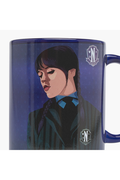 Lifestyle Wednesday Print Porcelain Mug with Handle - 330 ml