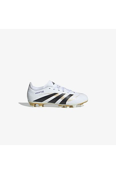 adidas Детски обувки за изкуствена трева Predator Club Firm-multi Ground с бяла прежда