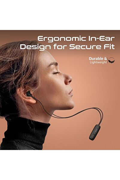 Promate Premium Bluetooth V5.3 Earphones,12-Hour Battery Life, Latch- Black